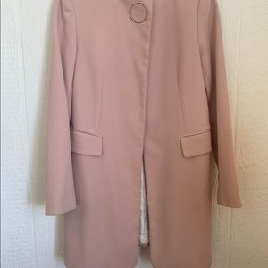 Zara light pink coat